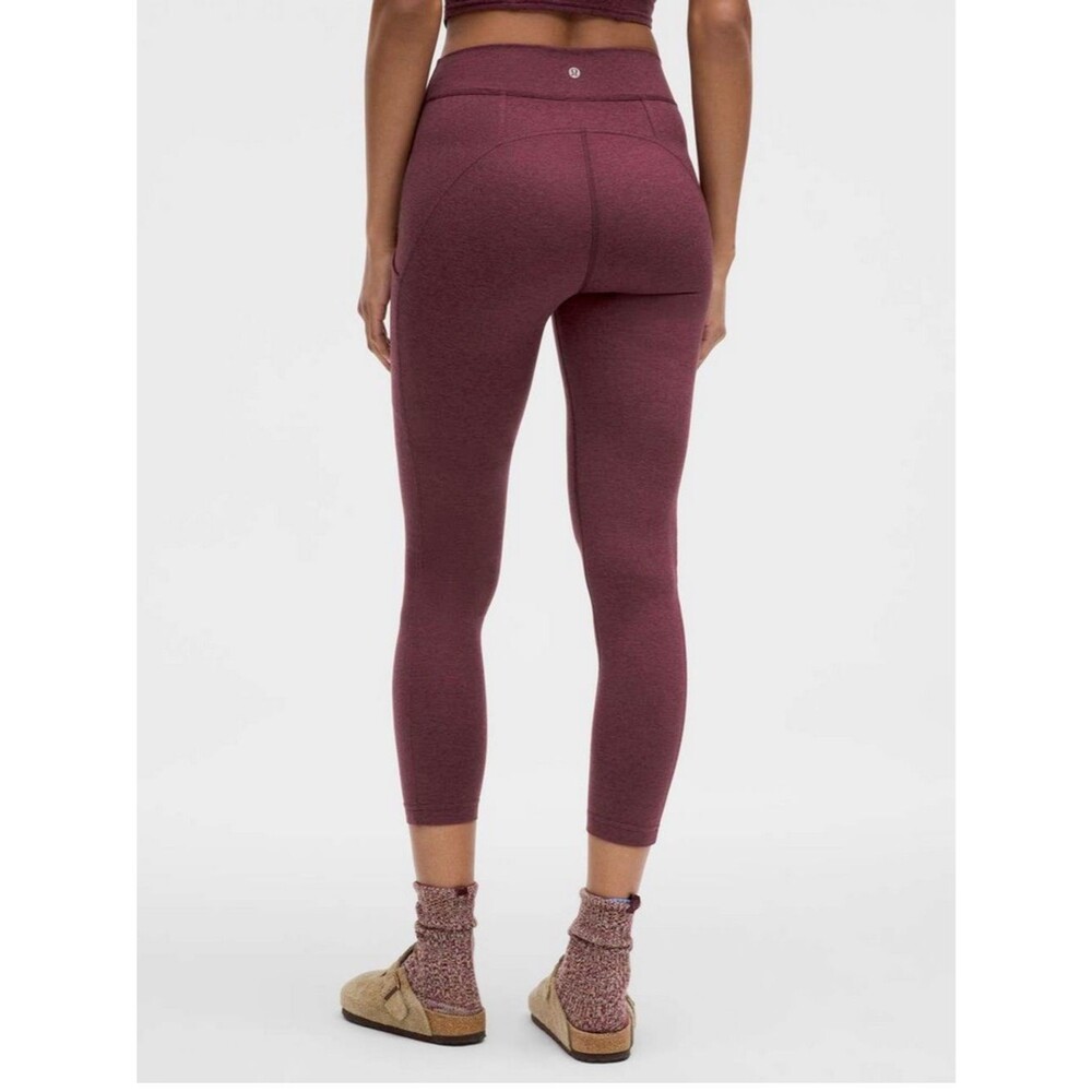 Lululemon Soft Sueded 25” High Rise Tight Red Leggings 6 - Picture 2 of 8